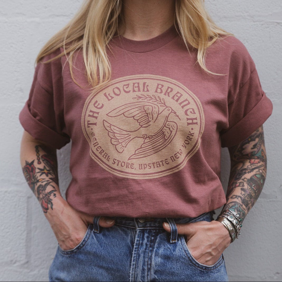 The Local Branch Tee S Dove Tee - USA Made