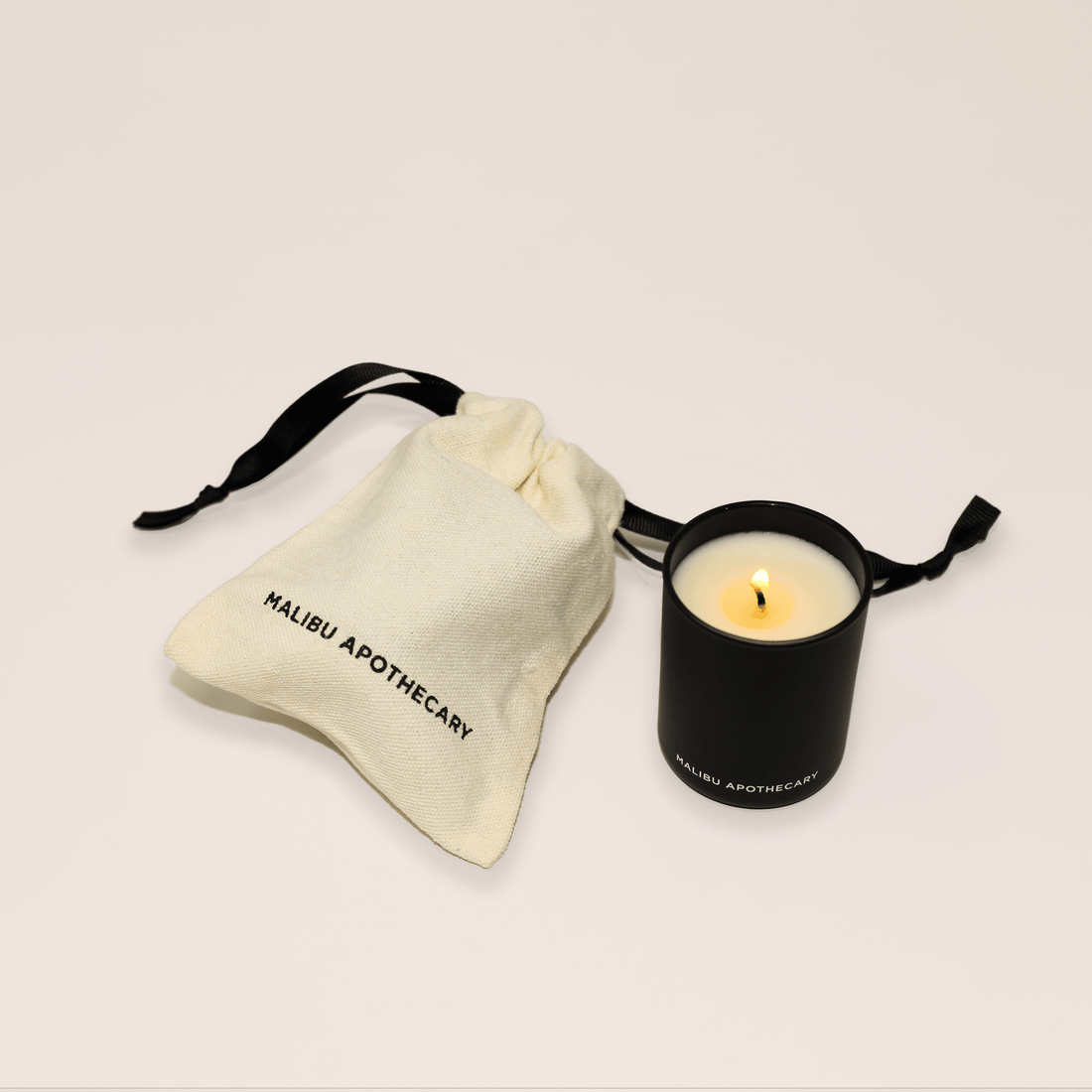 Malibu Apothecary Candle Matte Black Votive