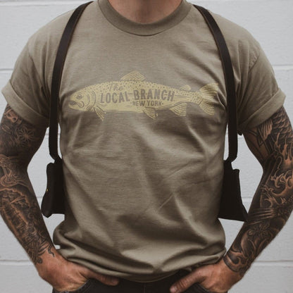 The Local Branch Tee S Trout Tee - USA Made