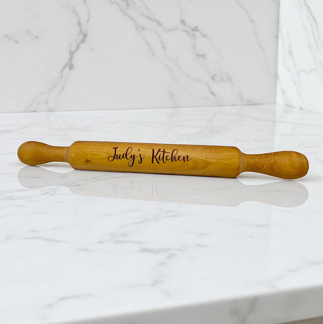 Olive Wood Rolling Pin With Handles - My American Goods