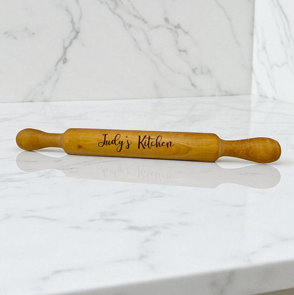 Olive Wood Rolling Pin With Handles - My American Goods