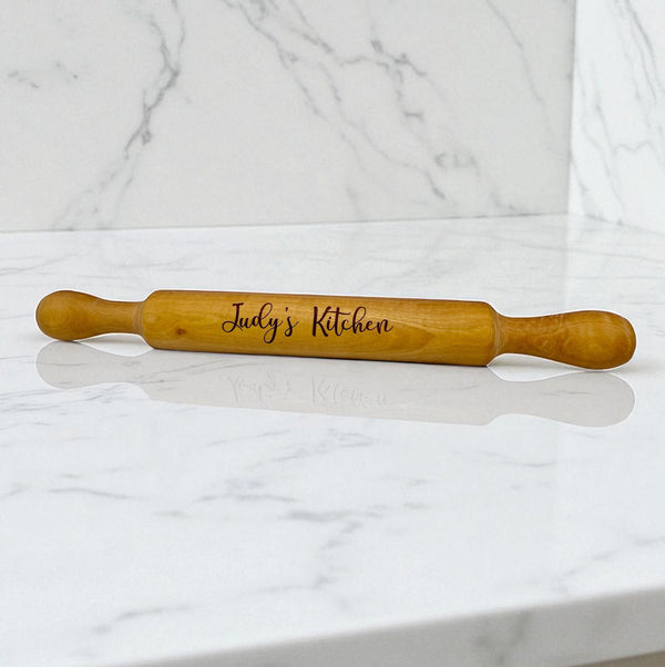 Olive Wood Rolling Pin With Handles - My American Goods