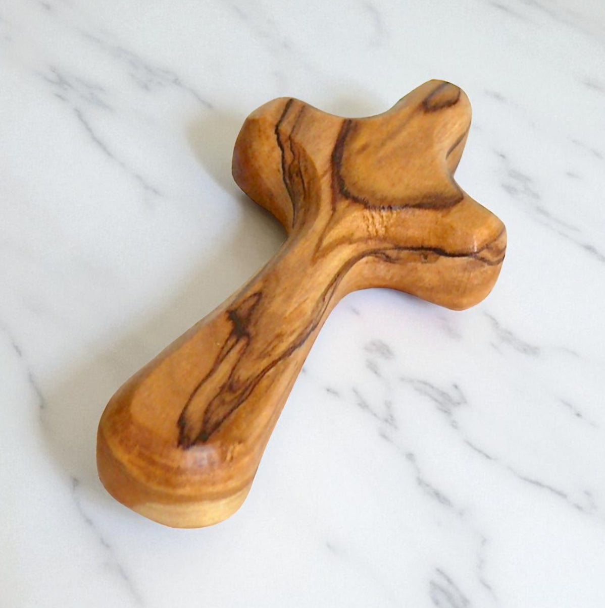 Hand Carved Olive Wood Cross - My American Goods