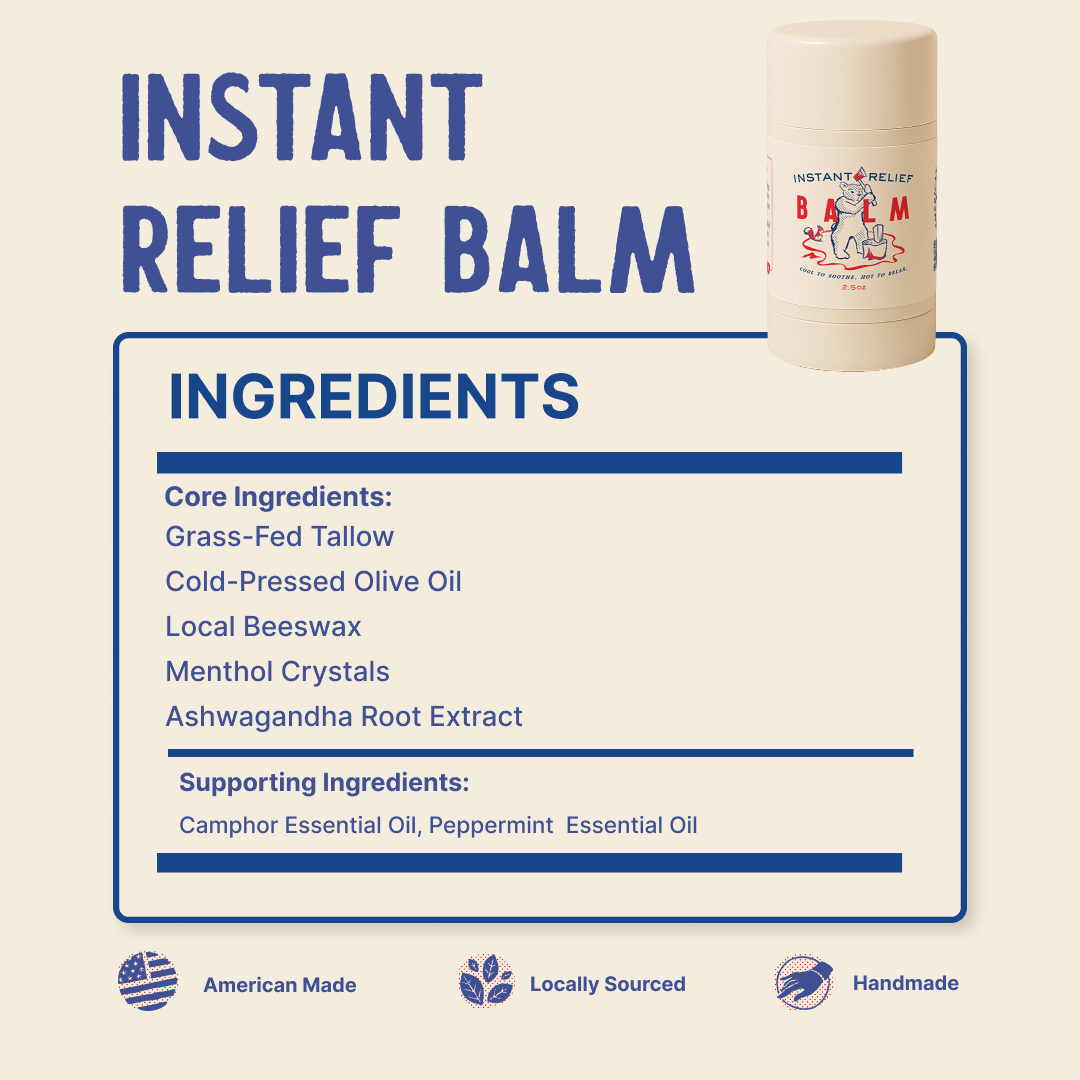 PapaBear Naturals Papabear Instant Relief Balm 2.5 oz