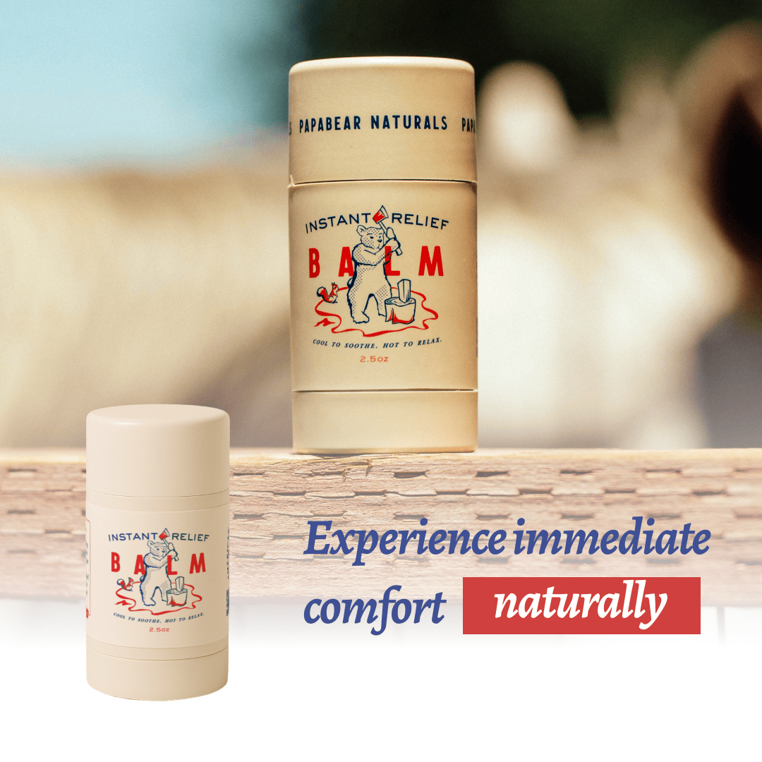 PapaBear Naturals Papabear Instant Relief Balm 2.5 oz