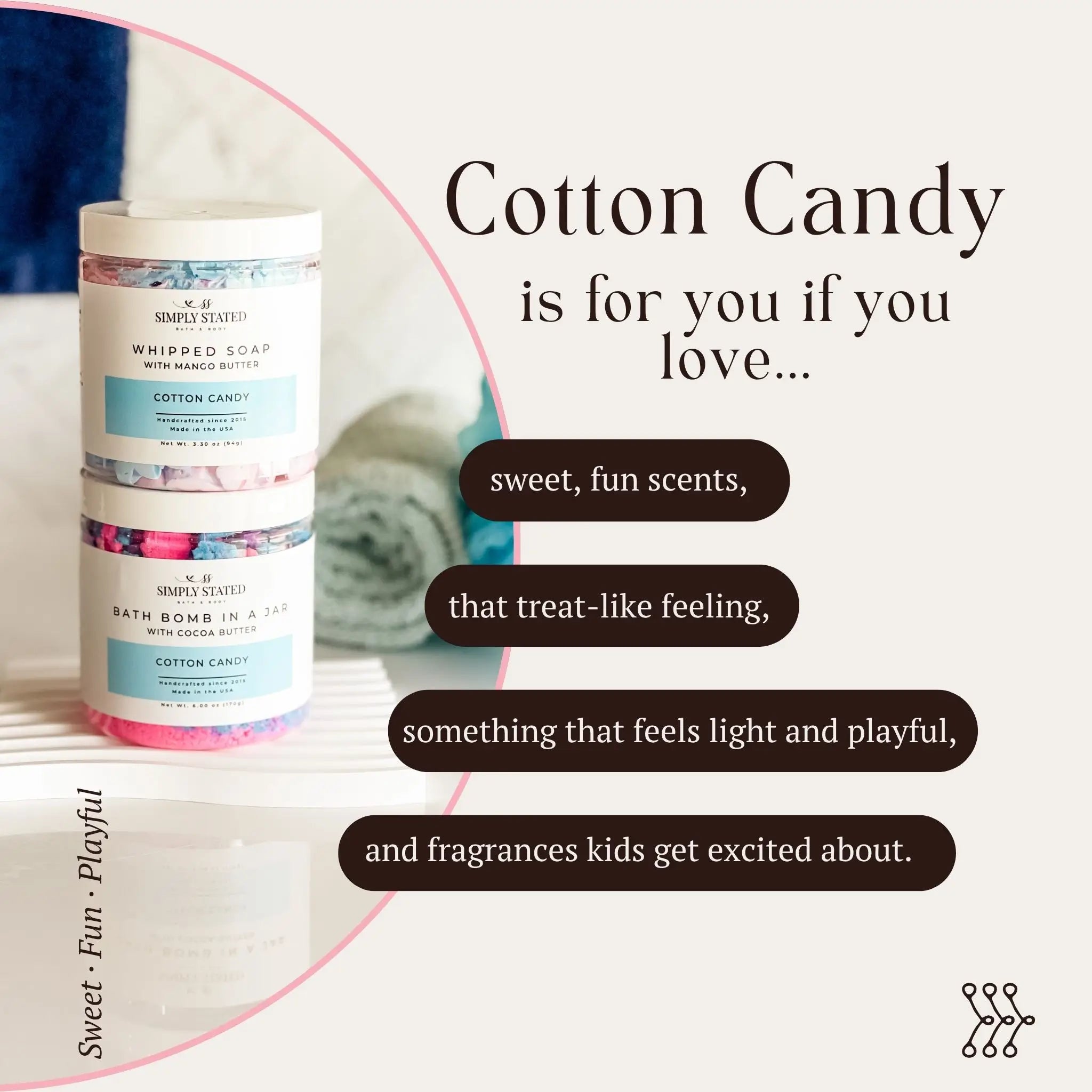 Cotton Candy Bath Bomb Minis (18-count)