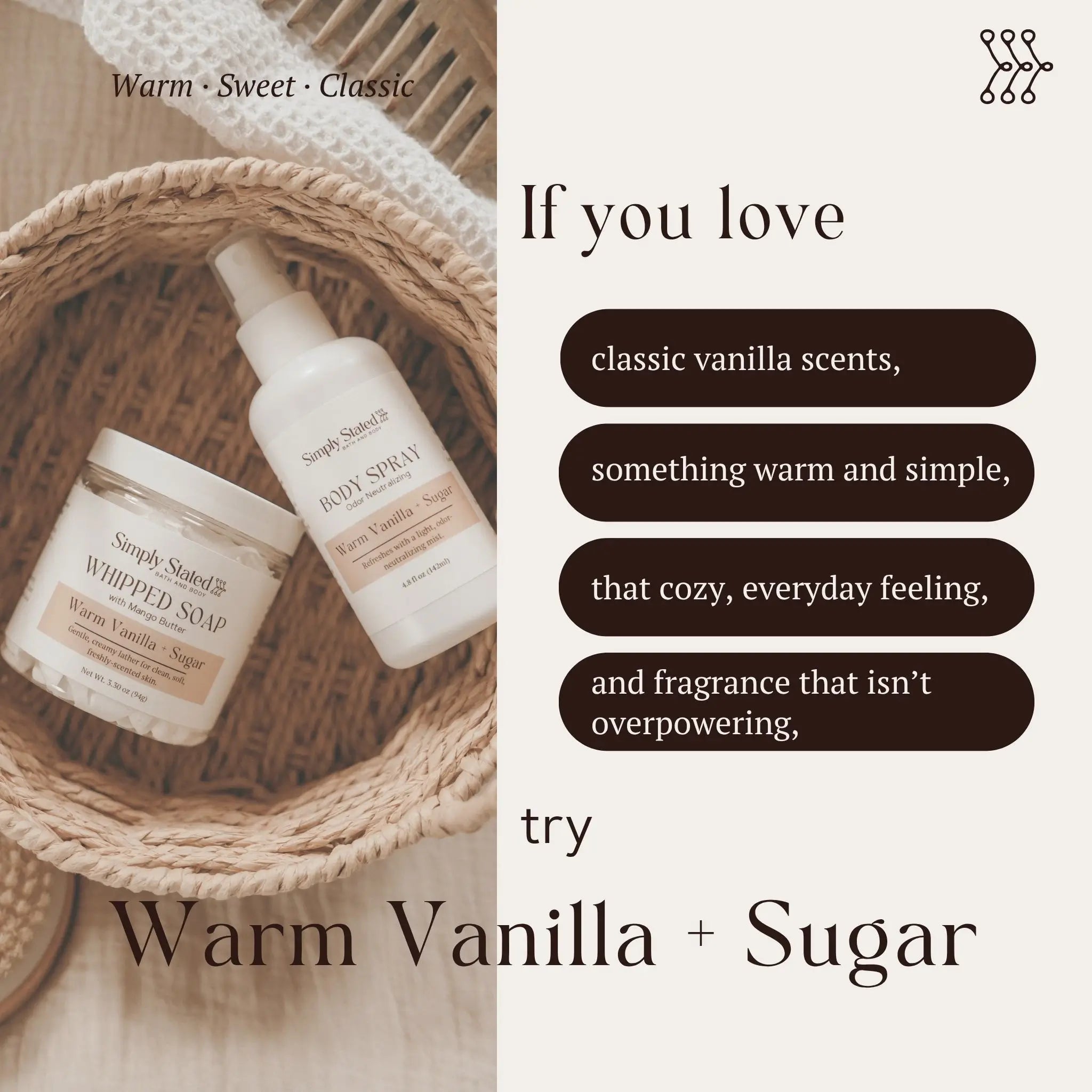 Warm Vanilla + Sugar Body Spray
