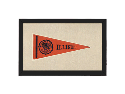 Vintage University of Illinois Pennant