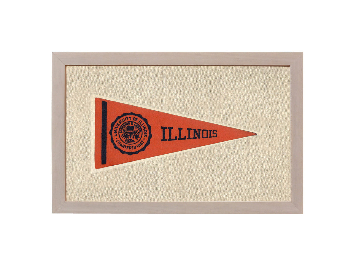 Vintage University of Illinois Pennant