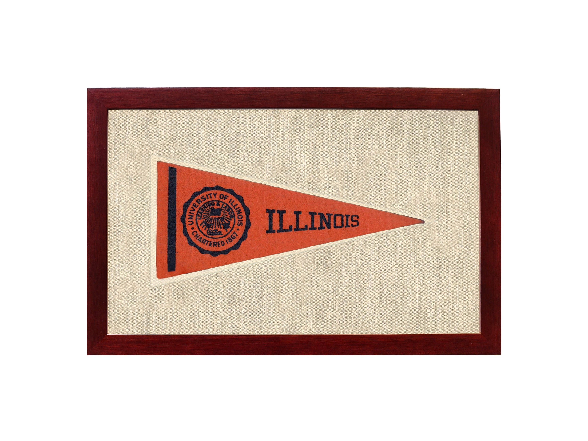 Vintage University of Illinois Pennant