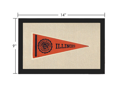 Vintage University of Illinois Pennant