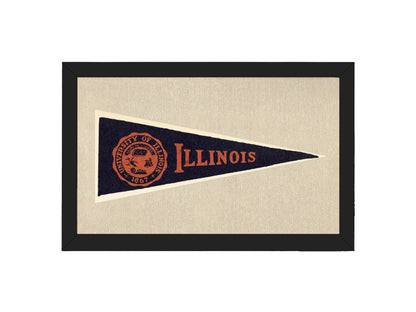 Vintage University of Illinois Hormel Pennant