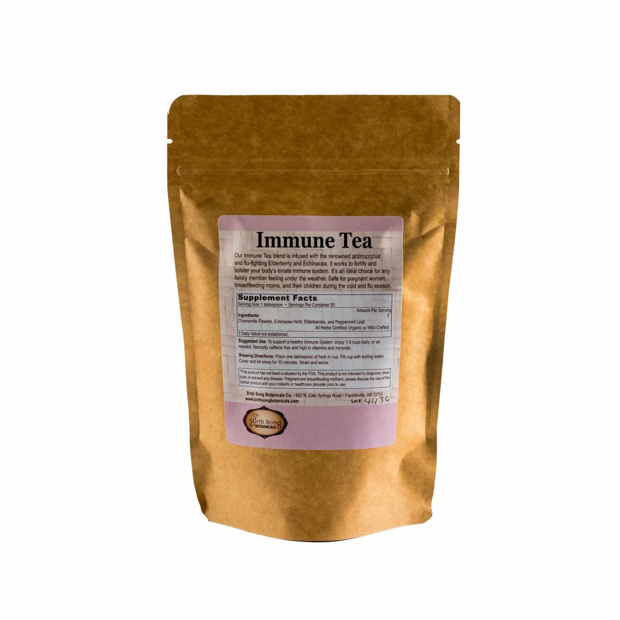 Birth Song Botanicals Co. Tea Herbal Tea Blend – Elderberry &amp; Equinacea