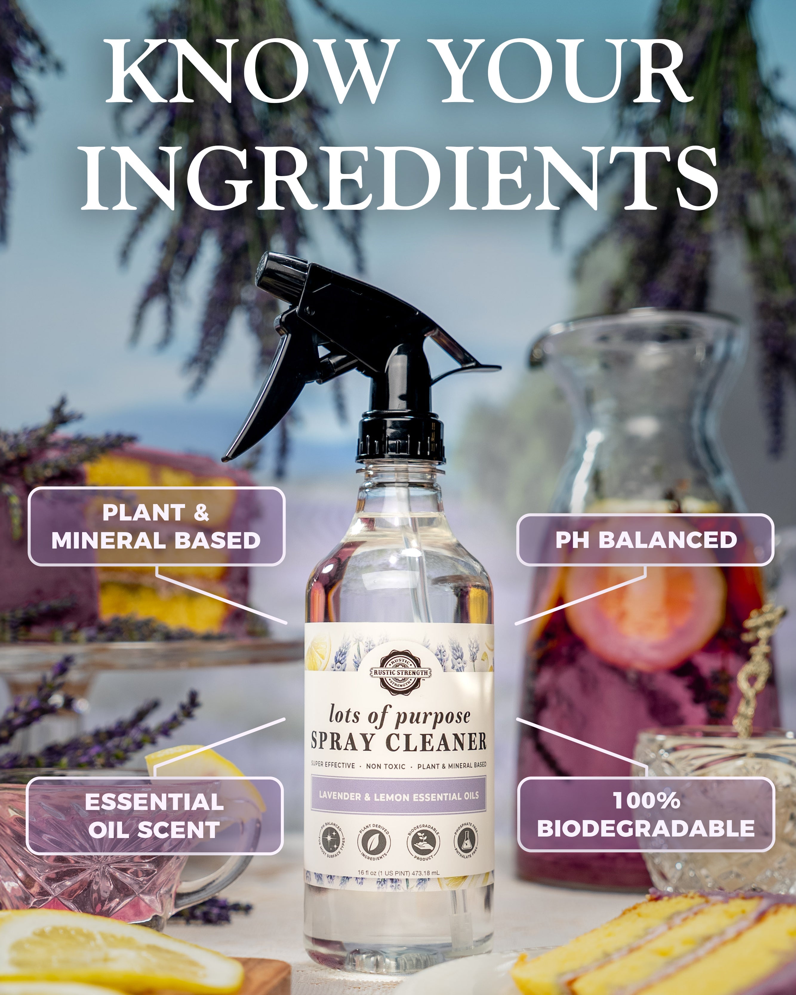 Lots of Purpose Spray Cleaner | Lavender &amp; Lemon