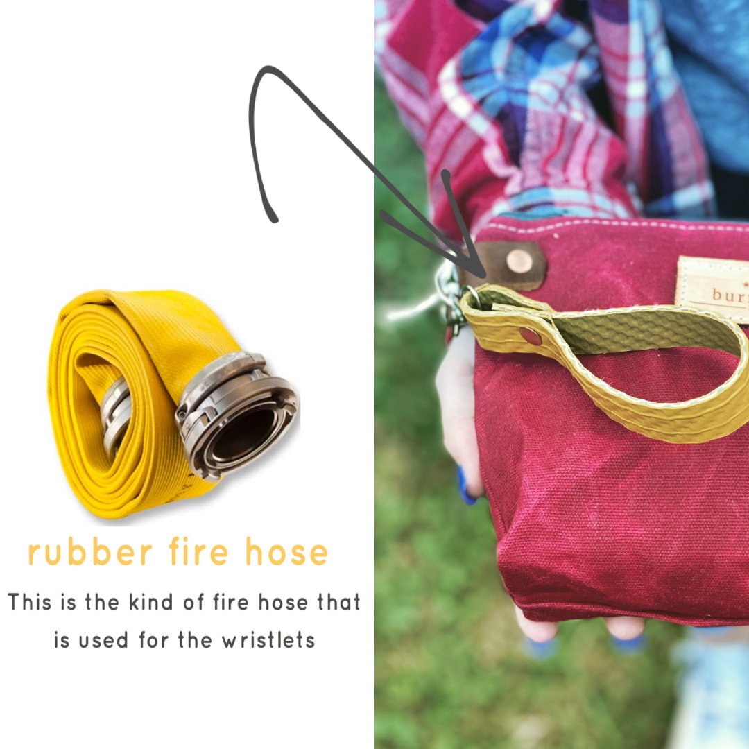 Rubber Fire Hose Clutch- All Colors