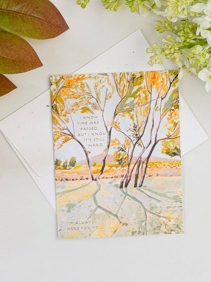 In the Shade - Seeded Sympathy Card