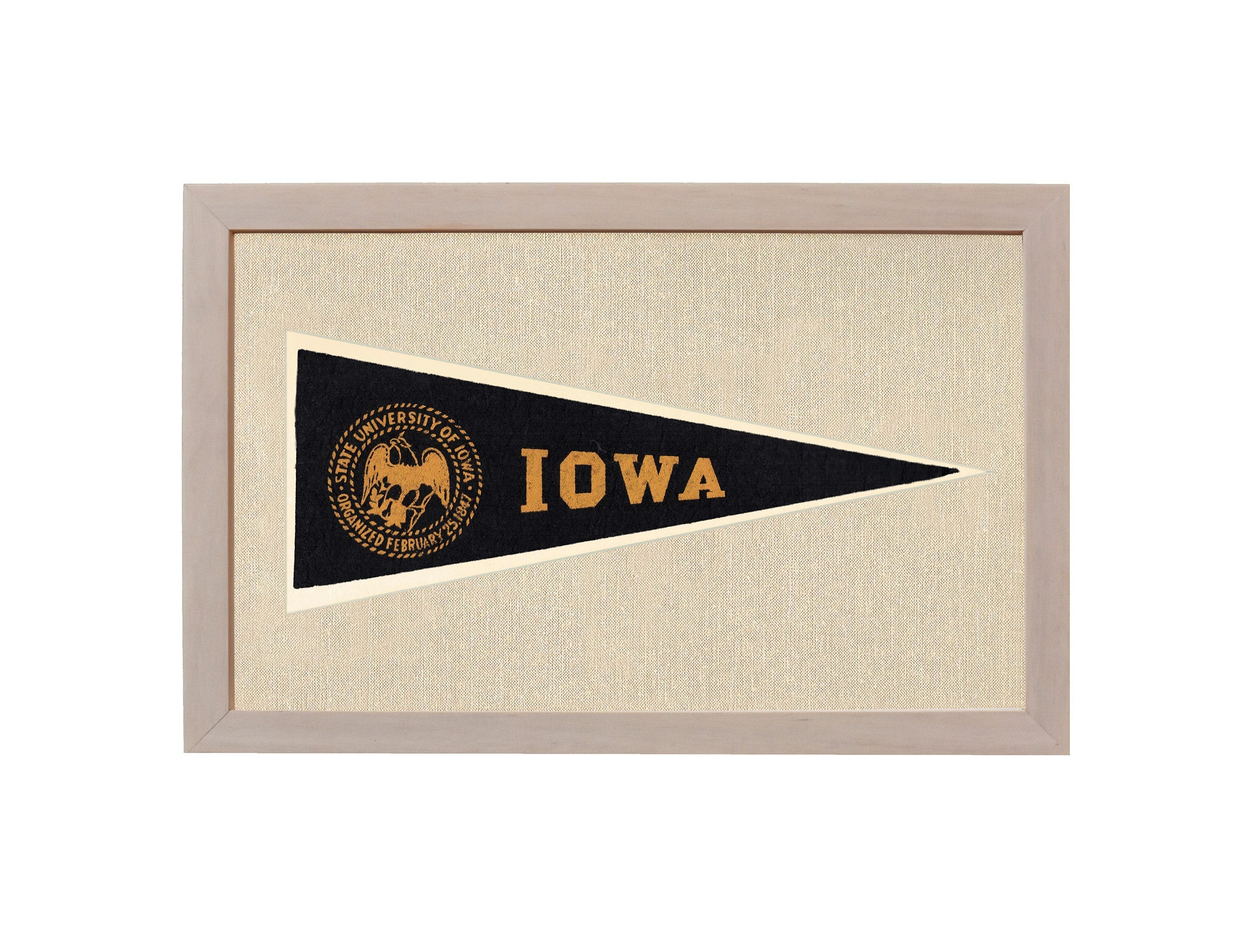 Vintage University of Iowa Hormel Pennant