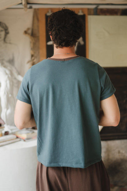 Kronos Tee in Aegean