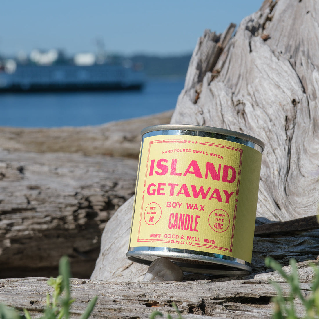 Island Getaway Happy Place Candle - My American Goods
