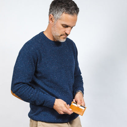 CASUPO Slim Card Holder Slim Card Holder Wallet with RFID Protection - Natural