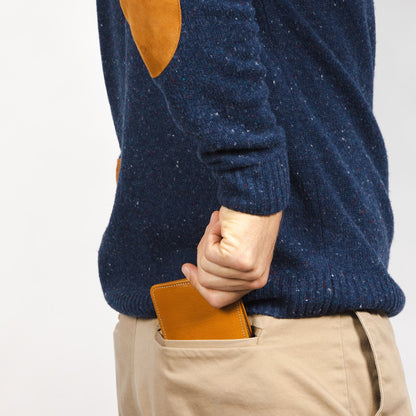 CASUPO Large Bifold Large Billfold Wallet with RFID protection - Natural