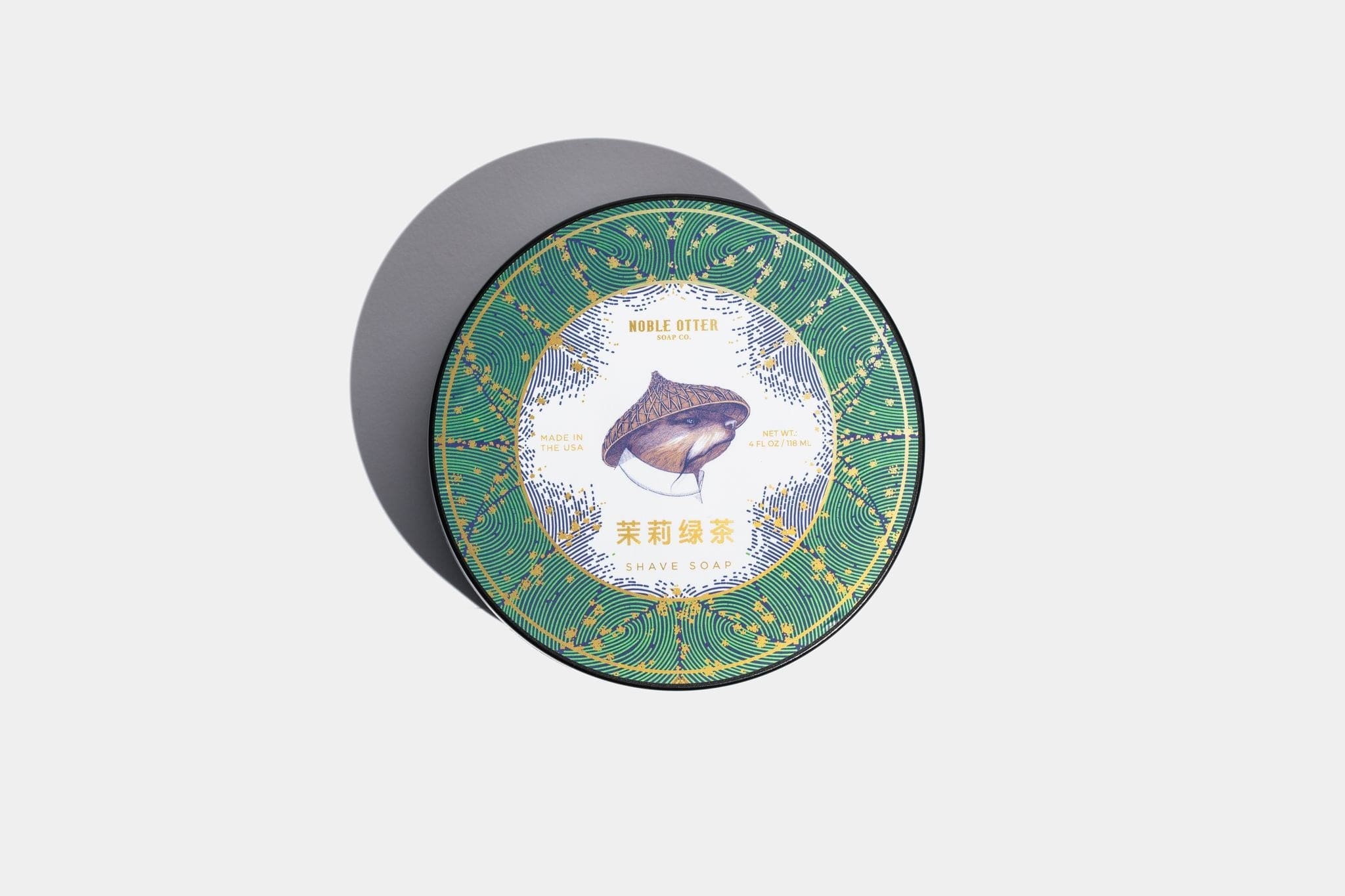 Noble Otter Shaving Soap Jasmine Green Tea Shave Soap