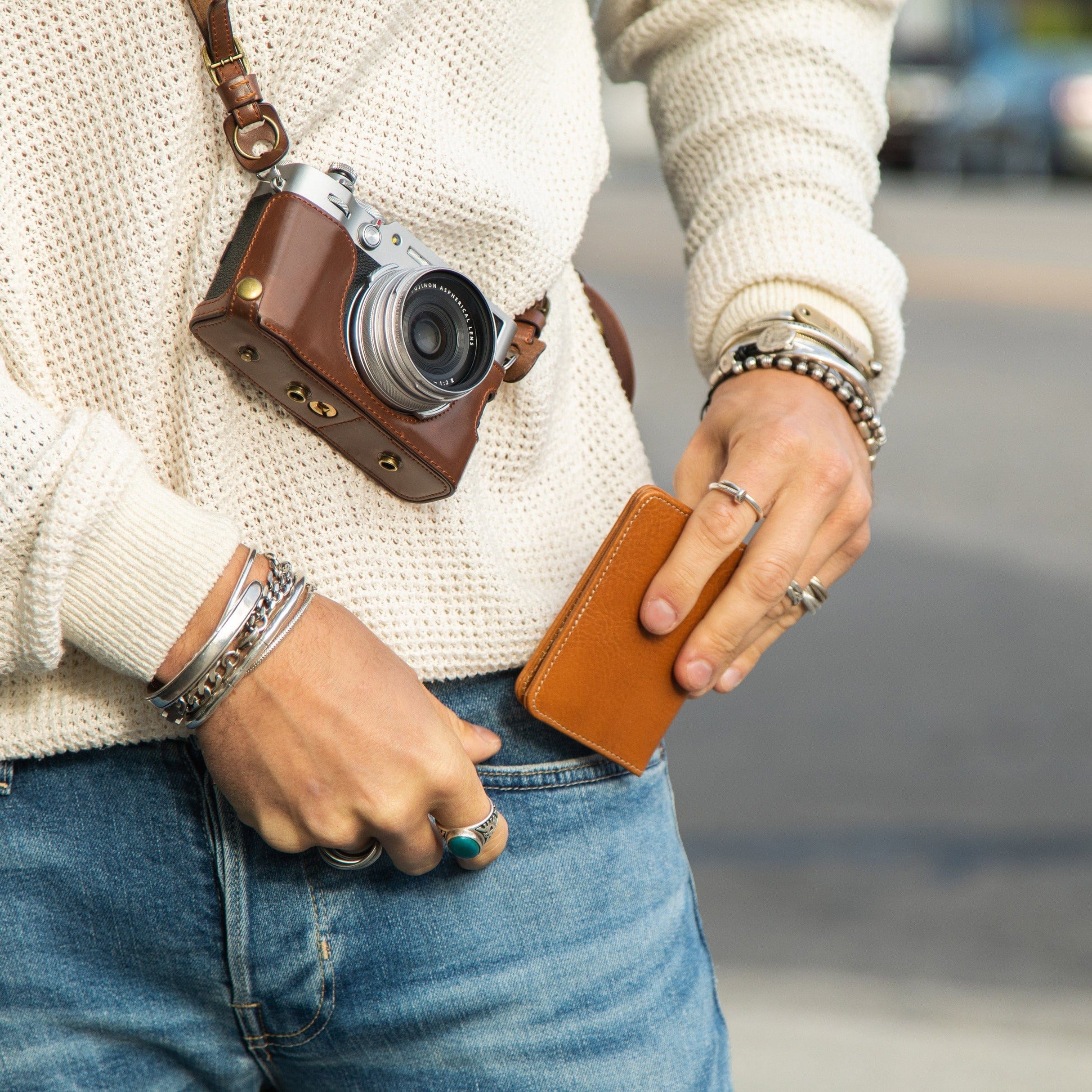 Compact Bifold with RFID protection - Natural