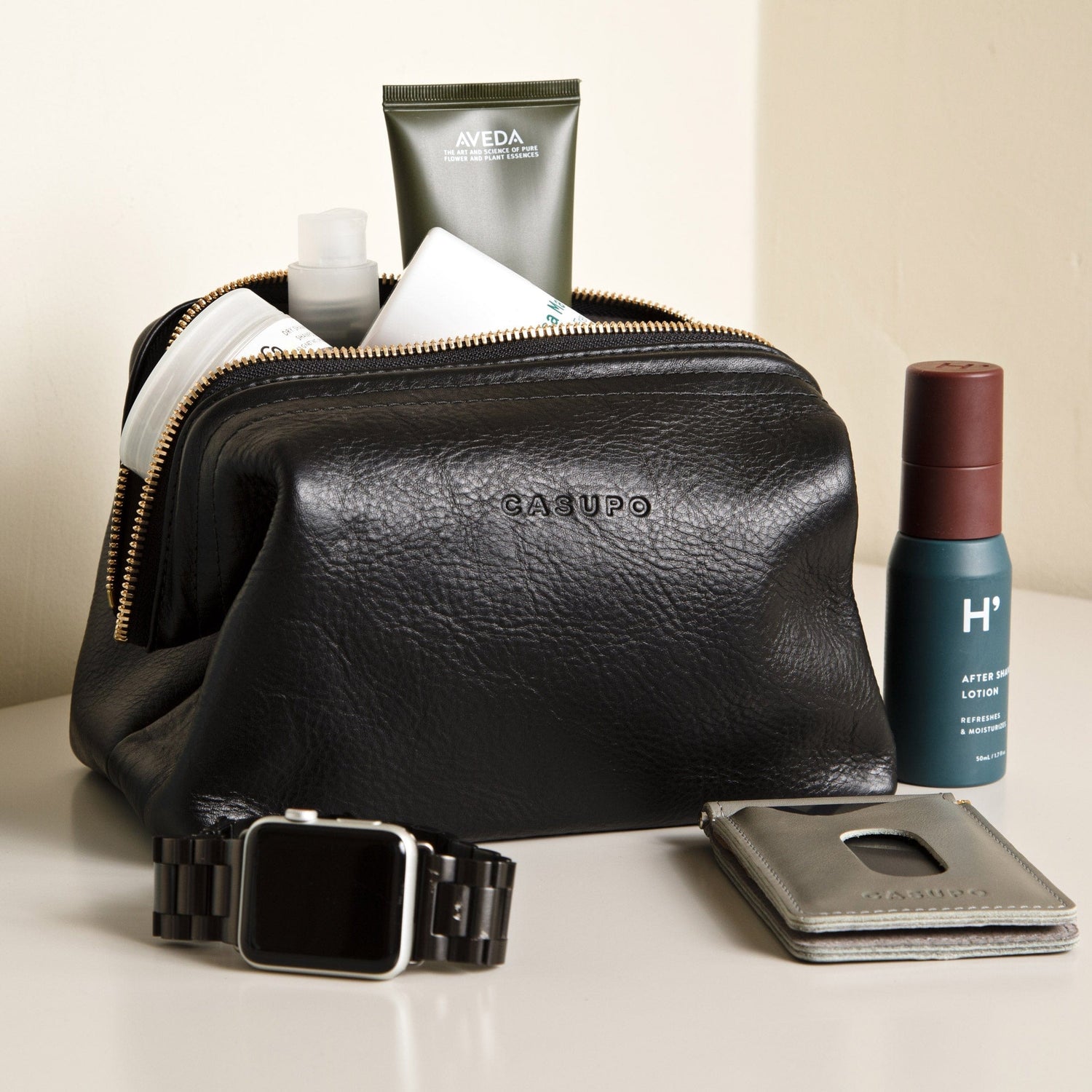 CASUPO Dopp Toiletry Bag Toiletry Travel Bag - Black