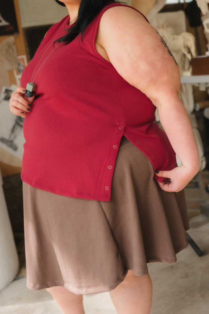 Cleo Tank in Madder