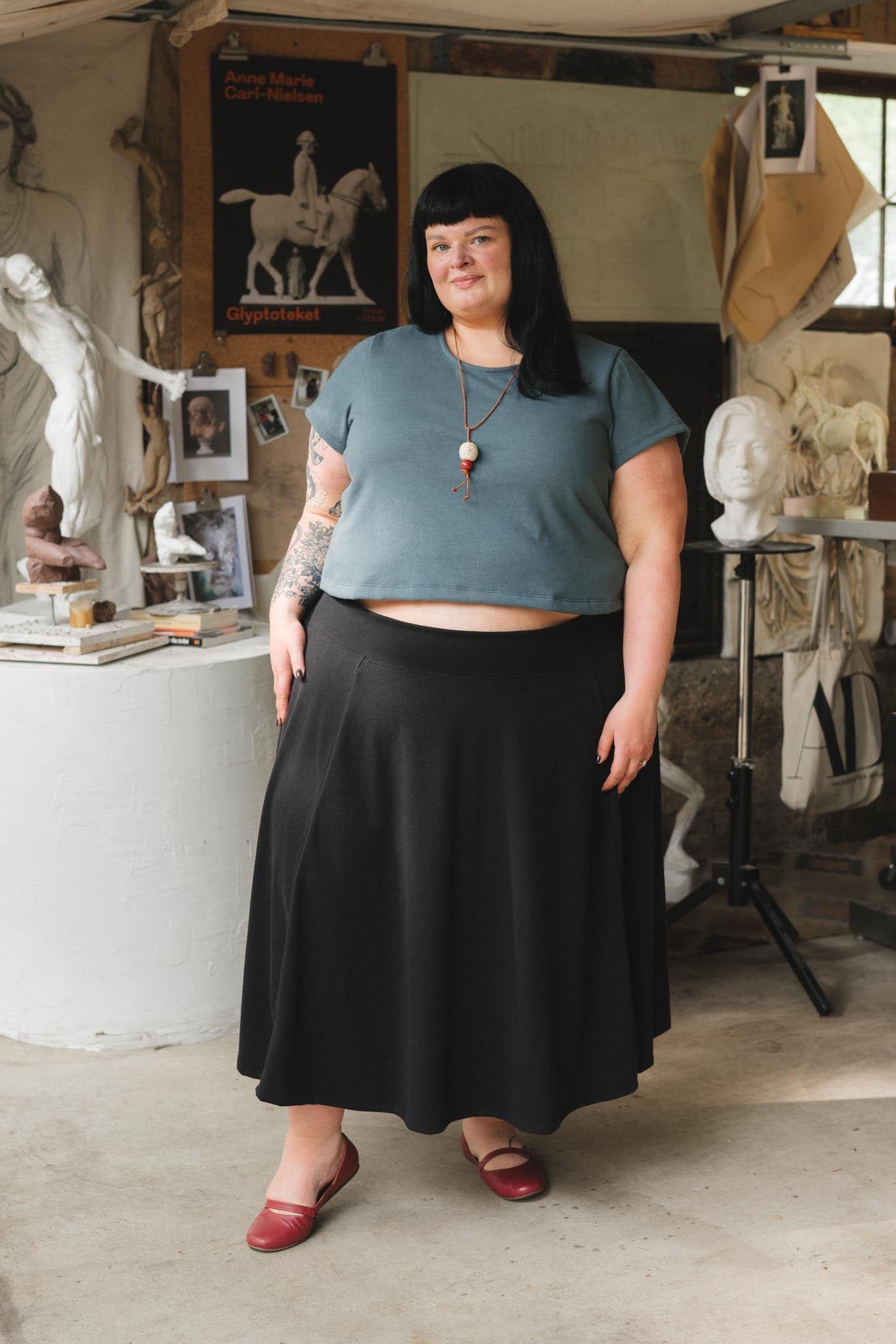 Muse Skirt in Graphite
