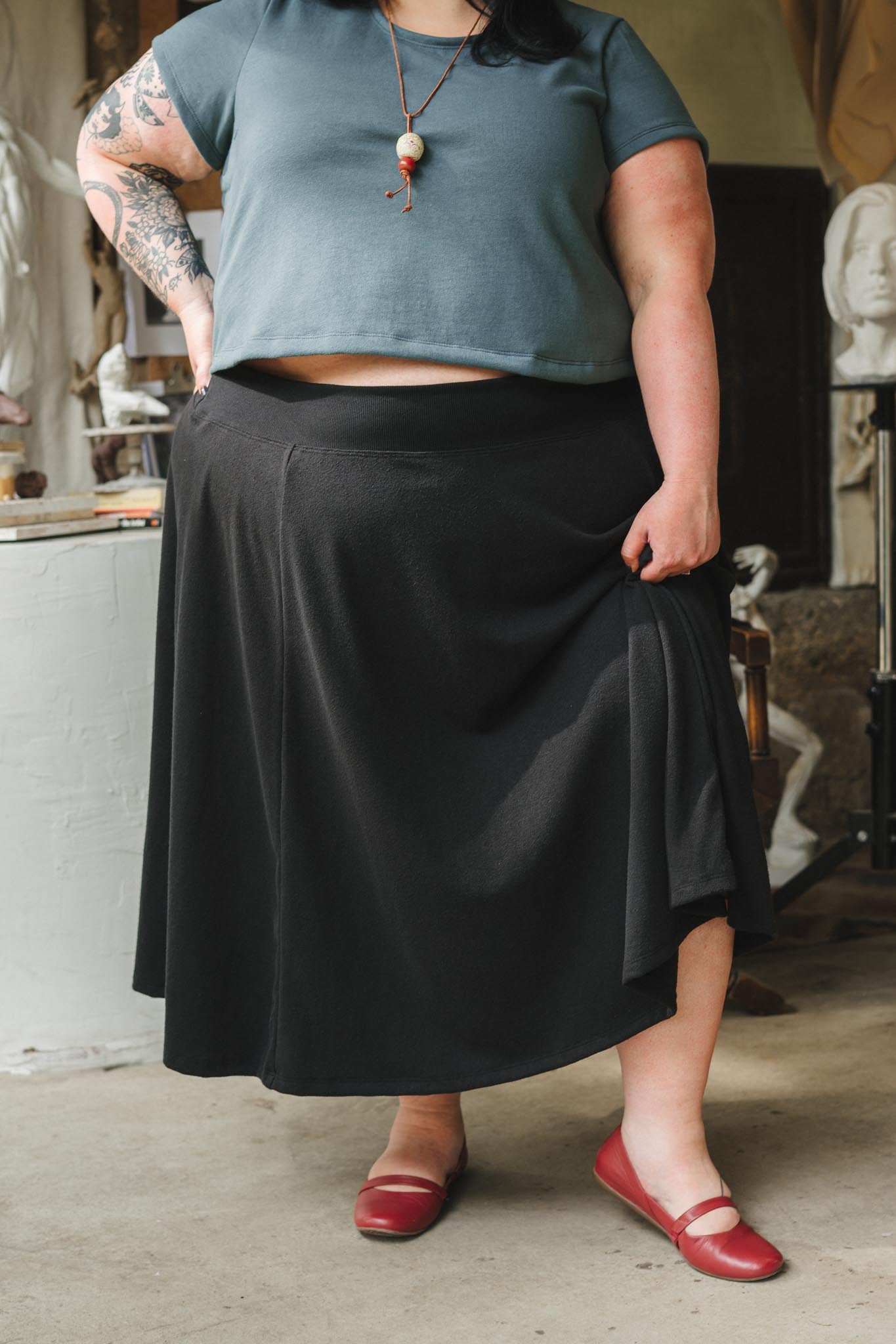 Muse Skirt in Graphite