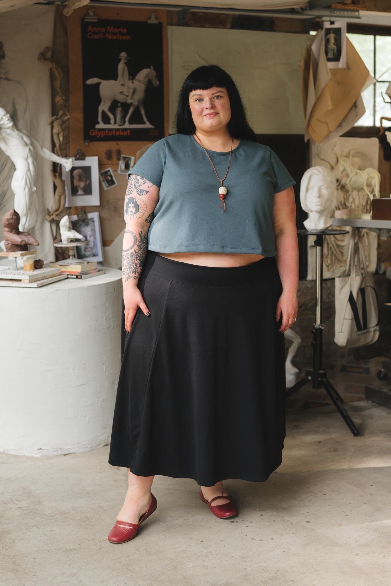 Muse Skirt in Graphite