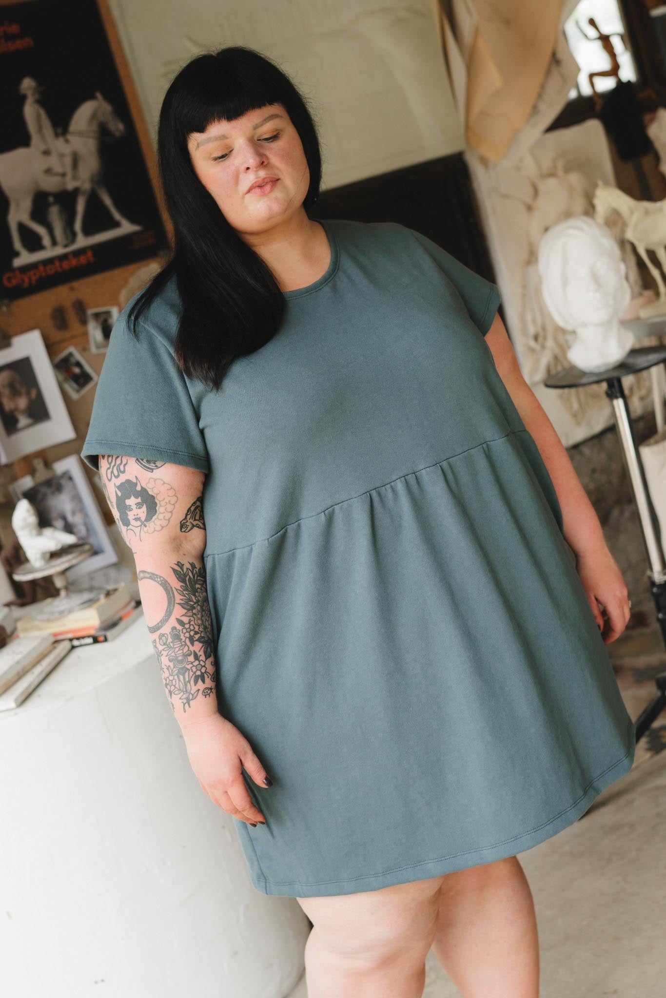 Porch Dress in Aegean