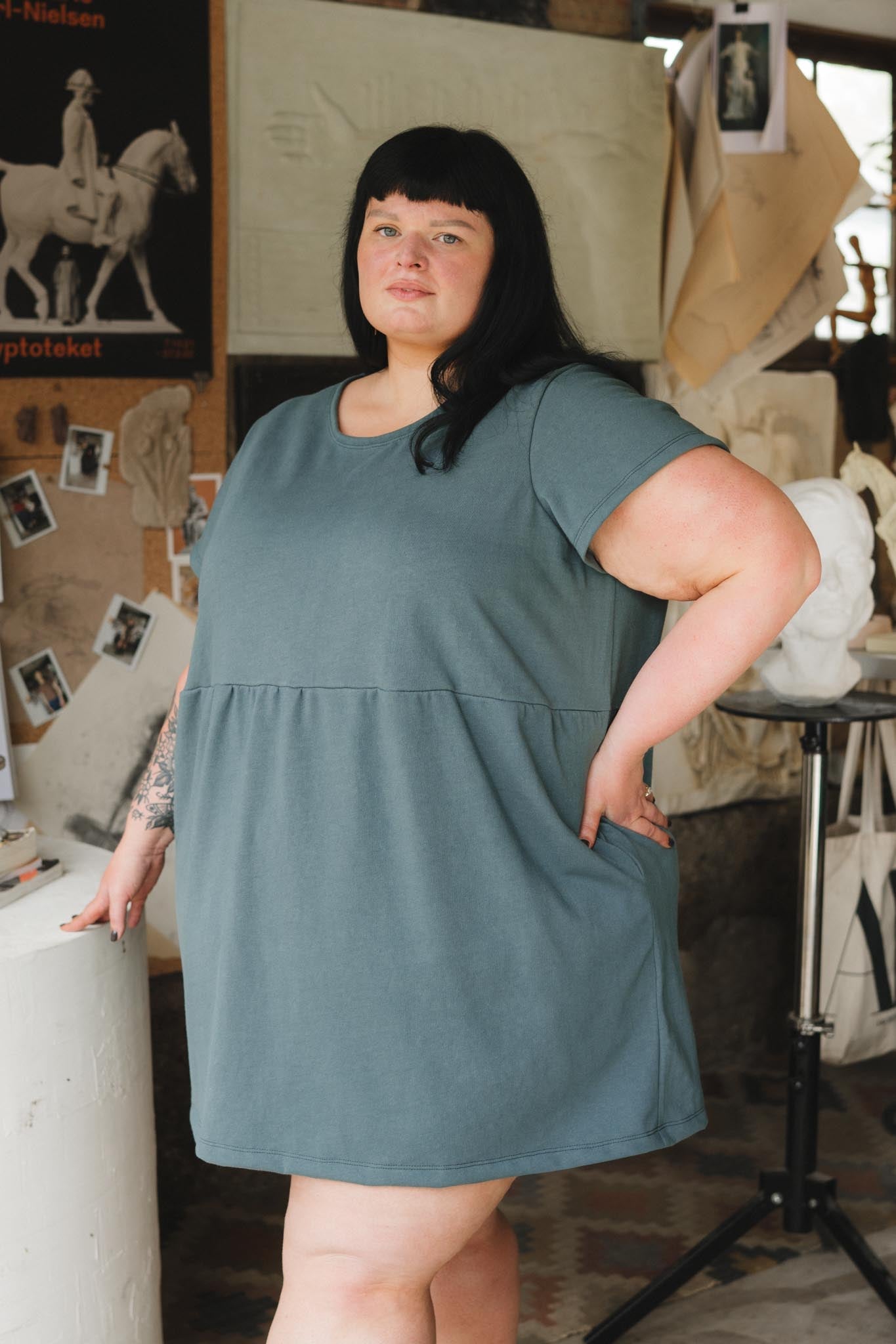 Porch Dress in Aegean