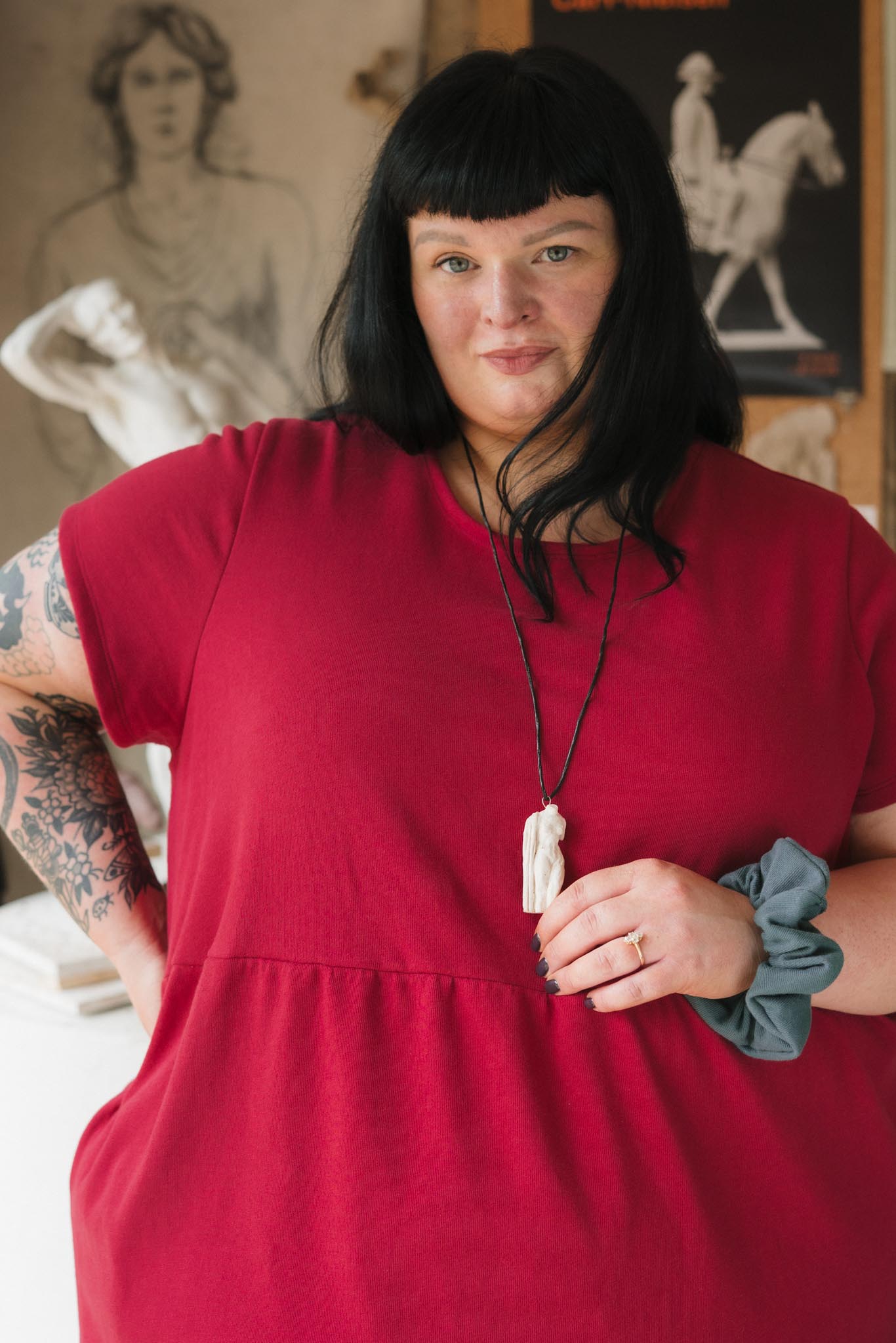 Porch Dress in Madder