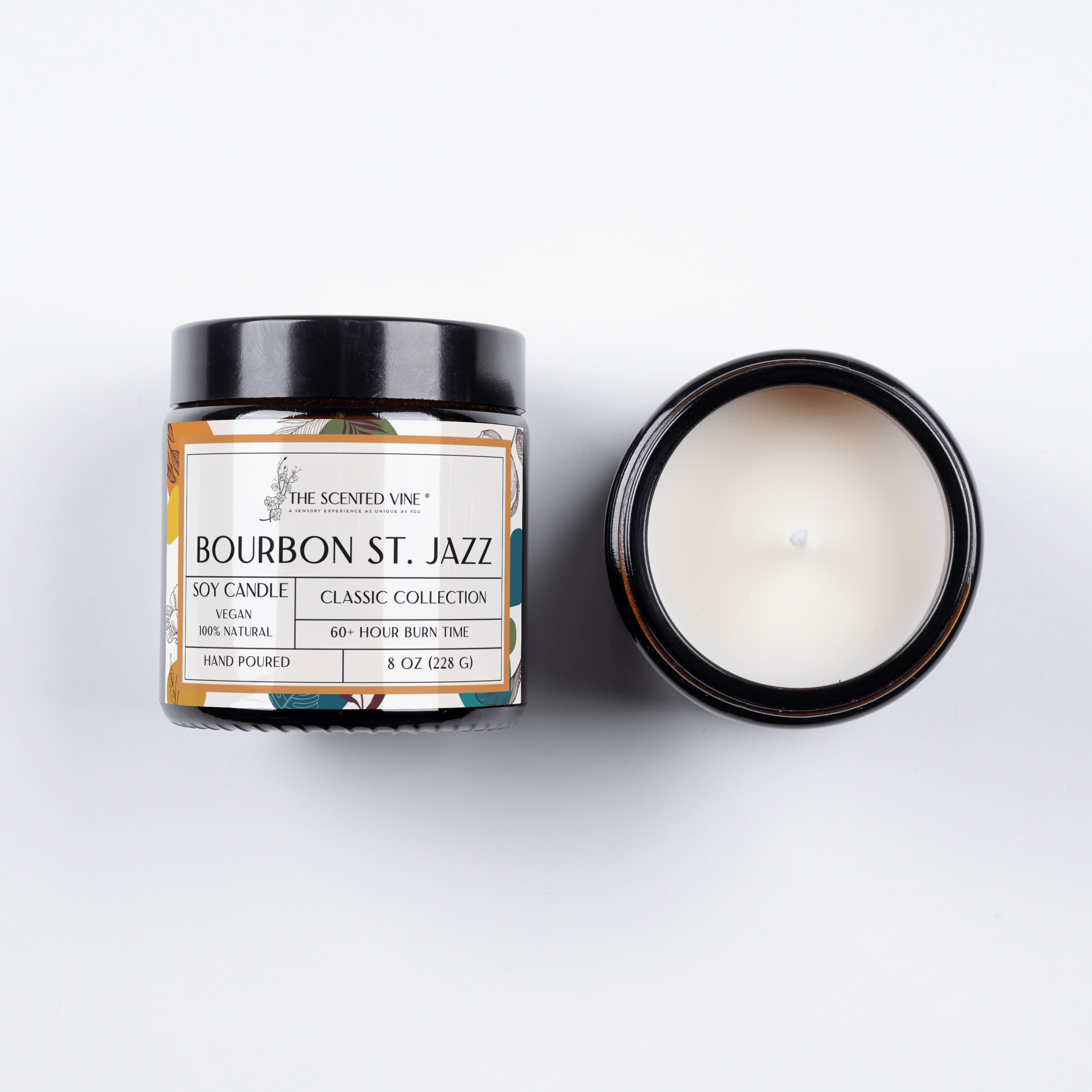 The Scented Vine Candle Bourbon St. Jazz Soy Candle