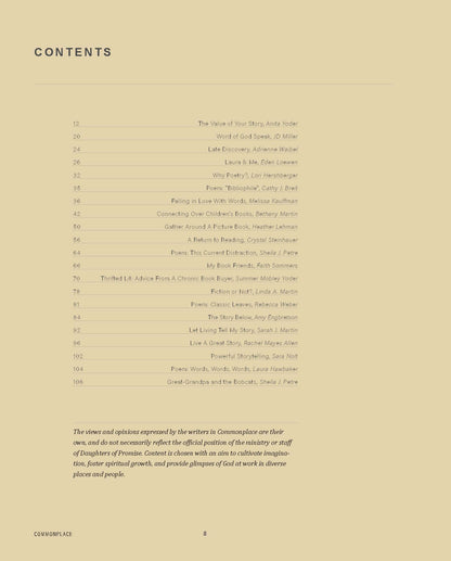 Commonplace Vol. 09 - Storyseekers &amp; Storytellers