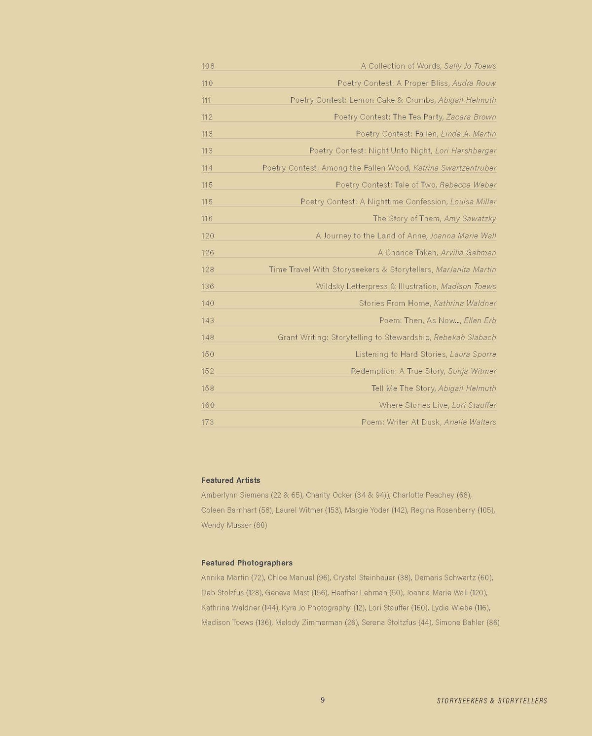 Commonplace Vol. 09 - Storyseekers &amp; Storytellers