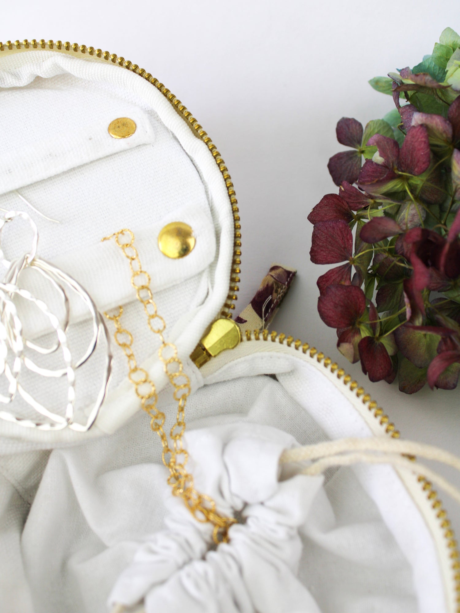 Purple Tulip Jewelry Pouch - My American Goods