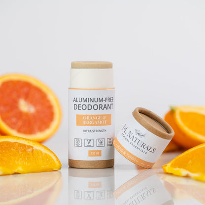 J&amp;L Naturals Deodorant Orange &amp; Bergamot / Travel Size (1.5oz) Extra-Strength Deodorant