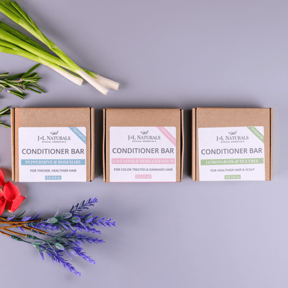 J&amp;L Naturals Conditioner Bar Variety / Full Size Sulfate-Free Conditioner Bar Bundle (5-Pack)