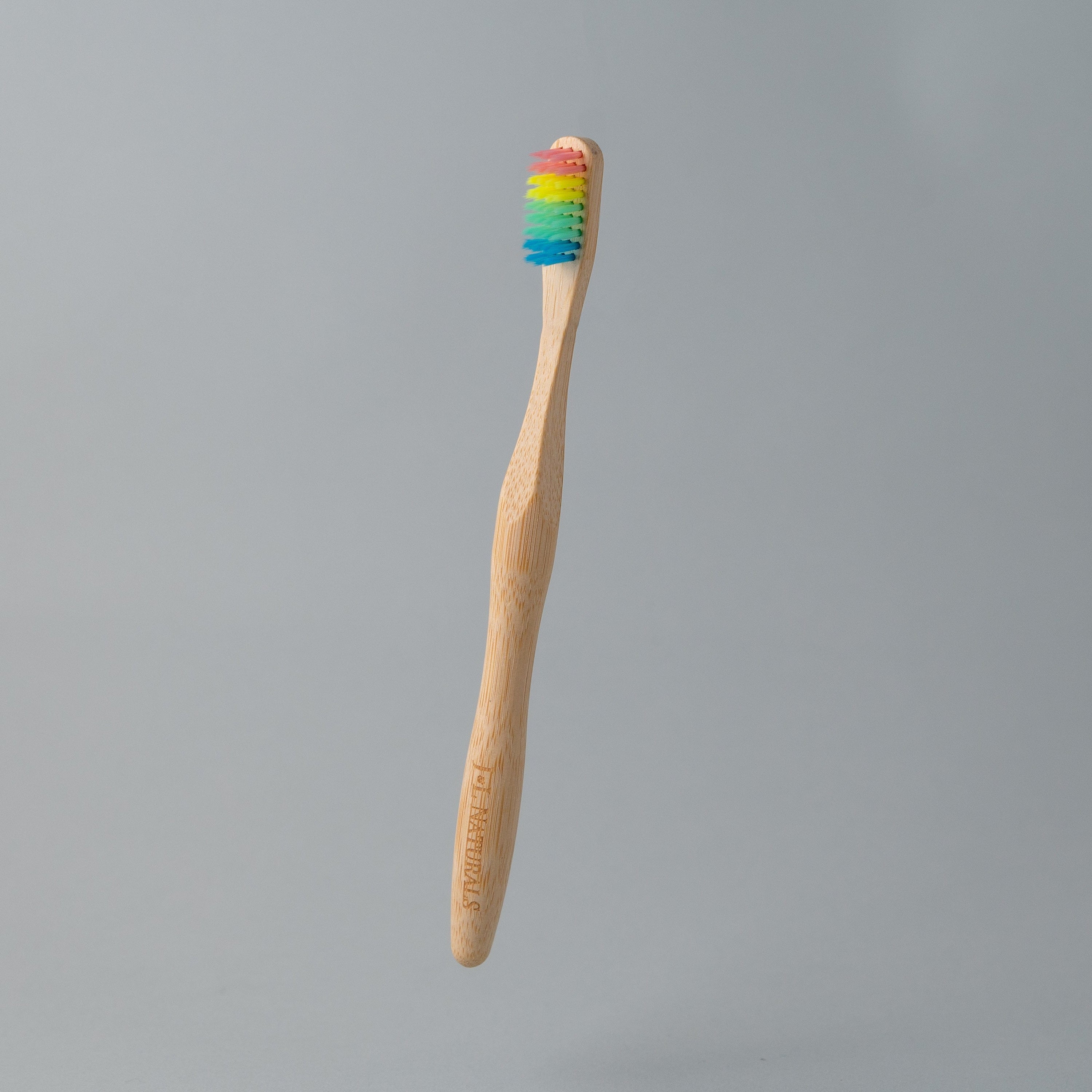 J&amp;L Naturals Essentials Rainbow Bamboo Toothbrush