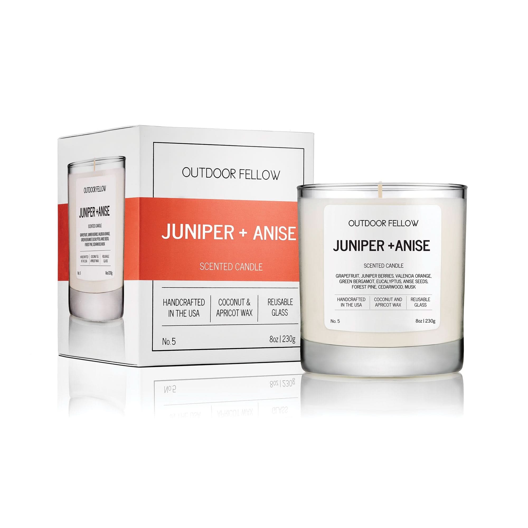 Outdoor Fellow Candles Juniper and Anise Scented Candle