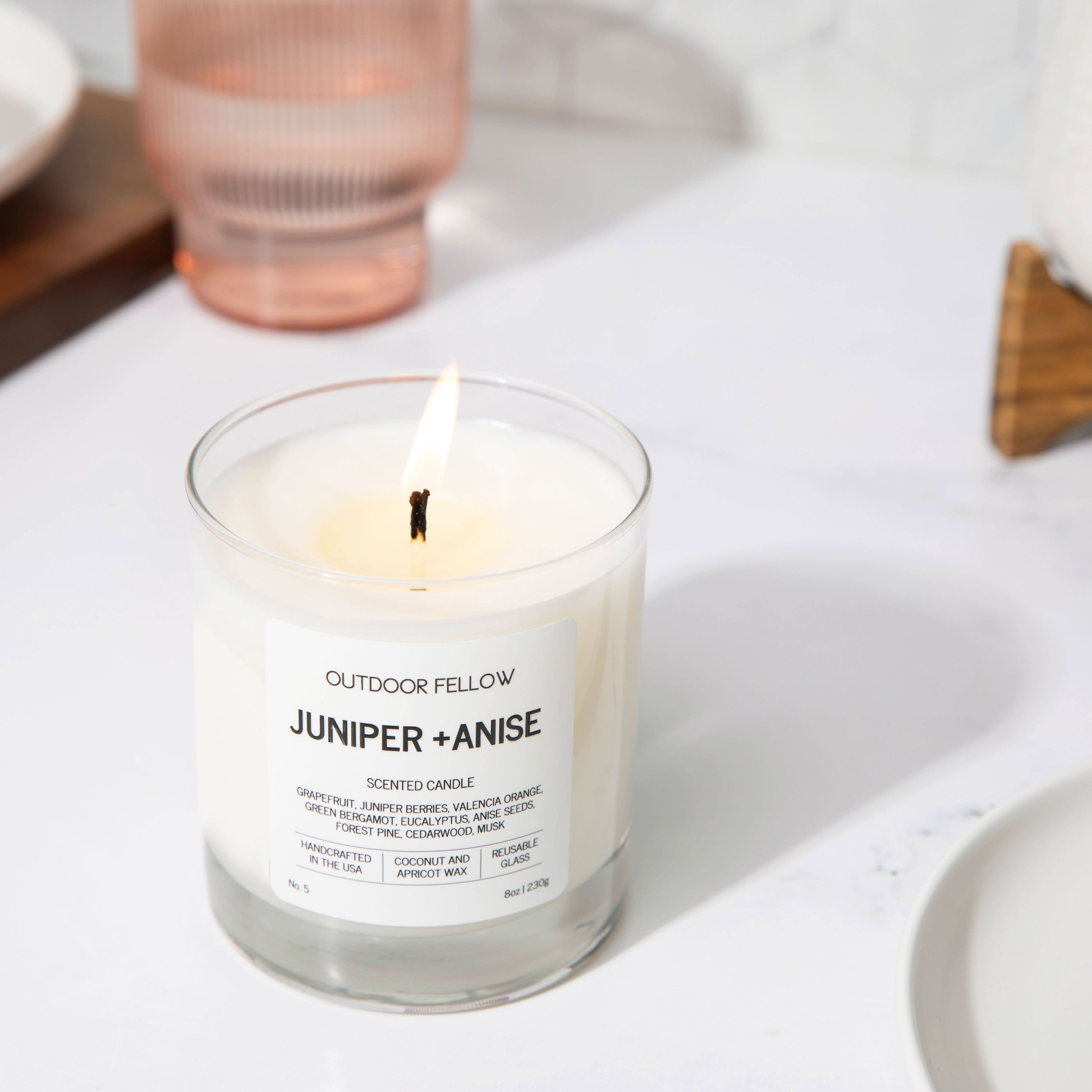 Outdoor Fellow Candles Juniper and Anise Scented Candle