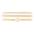 Cuffed by Nano LLC Pearl Cross Juno Bracelet Triple Stack