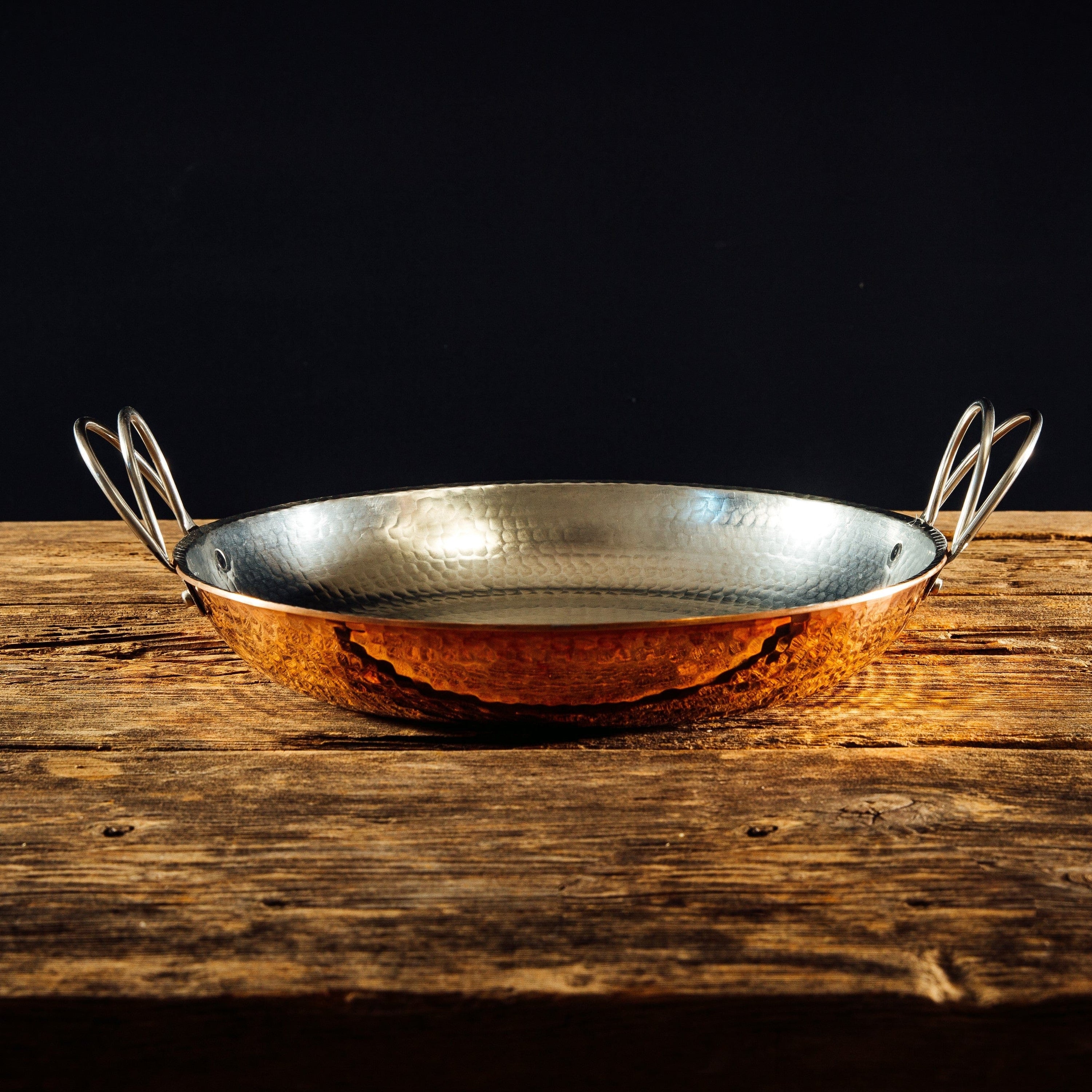 Sertodo Pots &amp; Pans 12 inch Alicante Copper Paella Pan