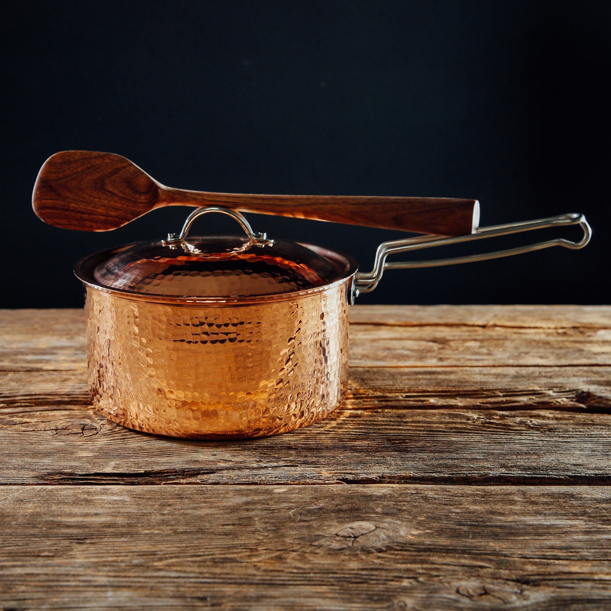 Sertodo Pots &amp; Pans 2.5 quart - 8 x 4 inch Copper Saucepan 1.5 quart and 2.5 quart