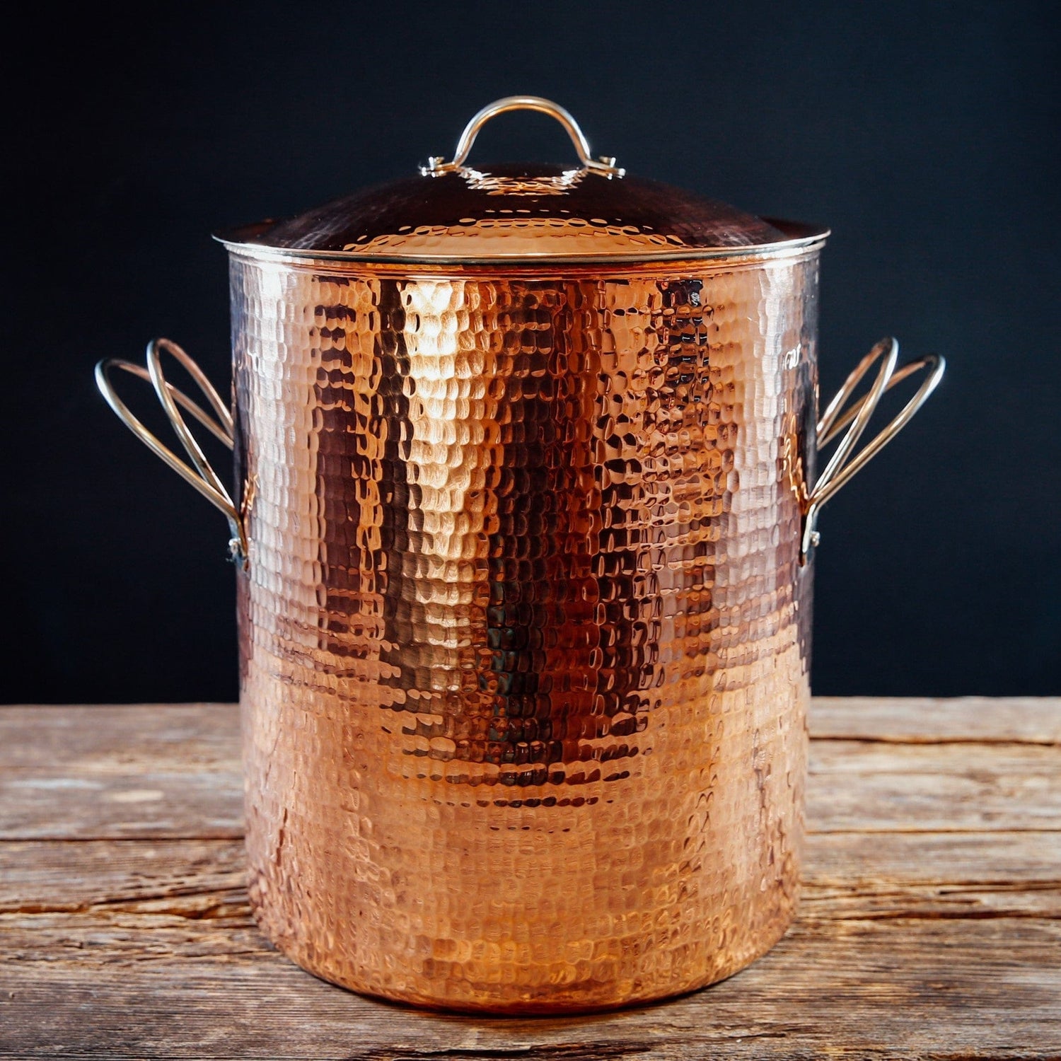 Sertodo Pots &amp; Pans 10 Quart - 8" diameter x 10" deep Big, Beautiful Copper Stock Pots