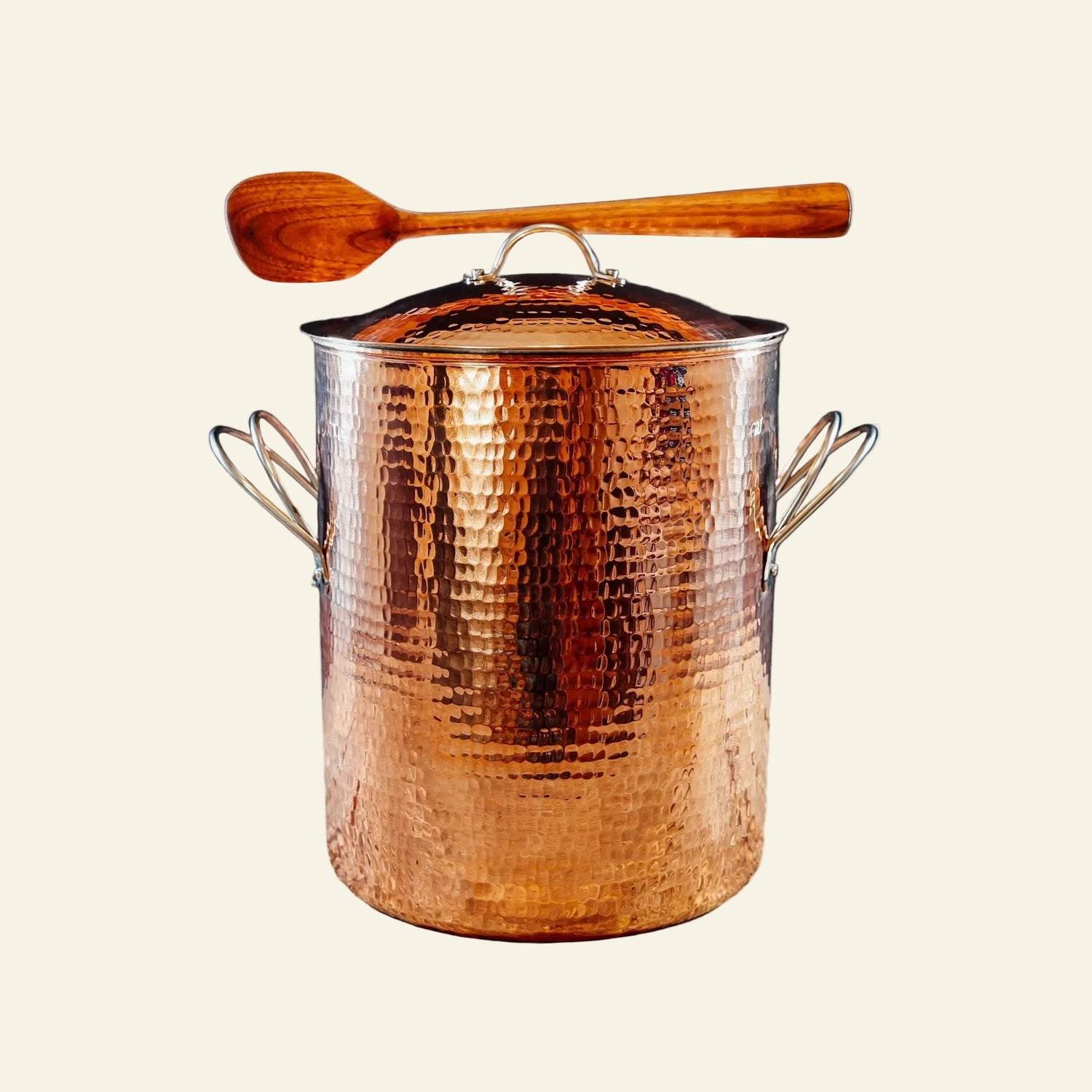 Sertodo Pots &amp; Pans 14 Quart - 10" diameter x 12" deep Big, Beautiful Copper Stock Pots