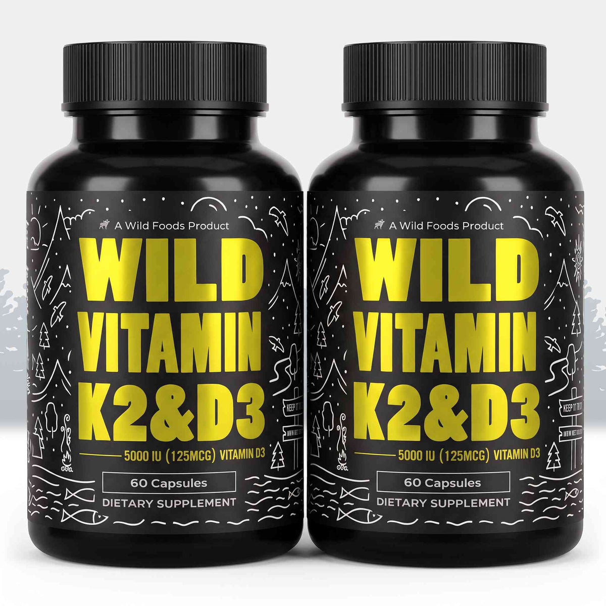 Vitamin K2 (MK-7) &amp; Vitamin D3 (5000 IU) &amp; Black Pepper Extract
